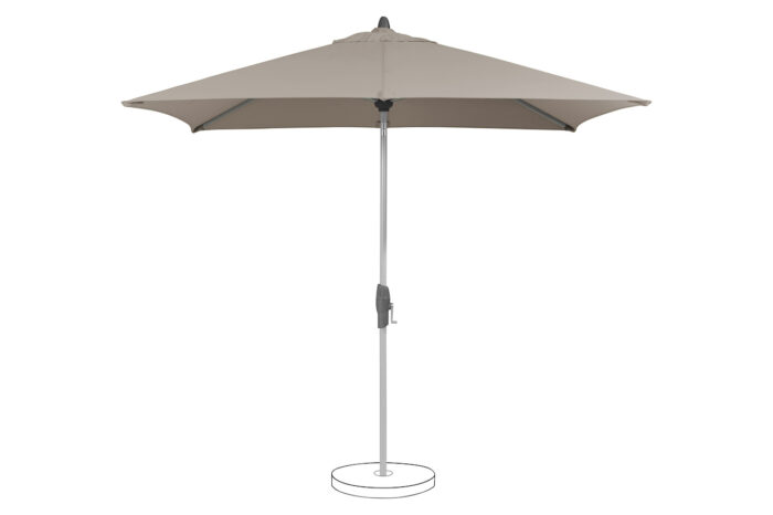SHELL TURN - parasol rond gris