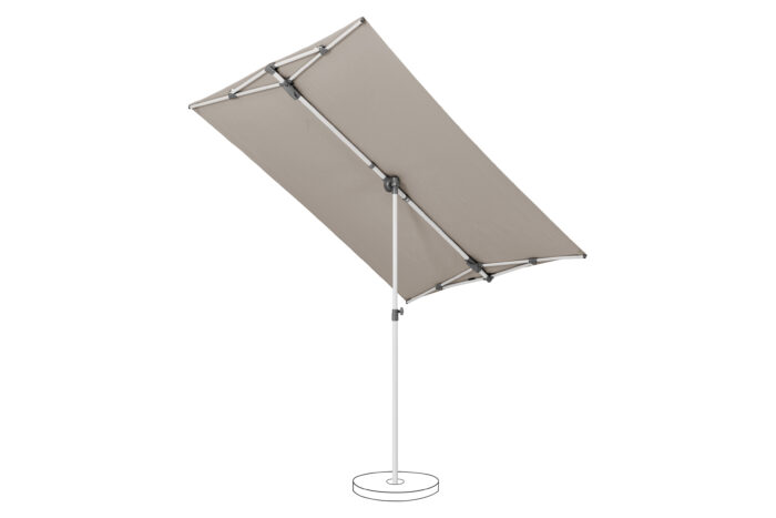 Flex Roof parasol balcon light taupe 053 incliné à droite