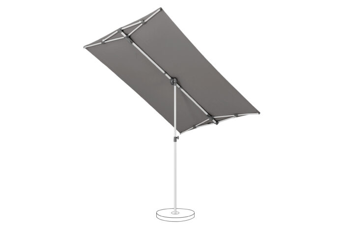 Flex Roof parasol balcon stone grey 057 incliné à droite