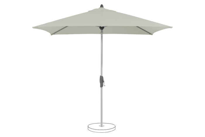 parasol avec manivelle Shell turn rectangle light grey 013 vue principale