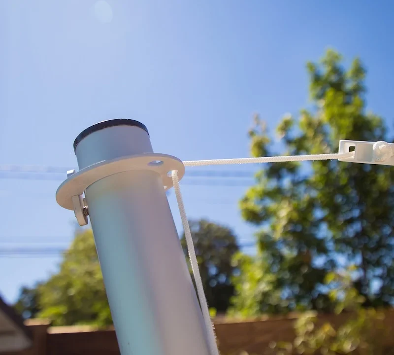 Bague de fixation réglable sur poteau pour voile d'ombrage Suncomfort.