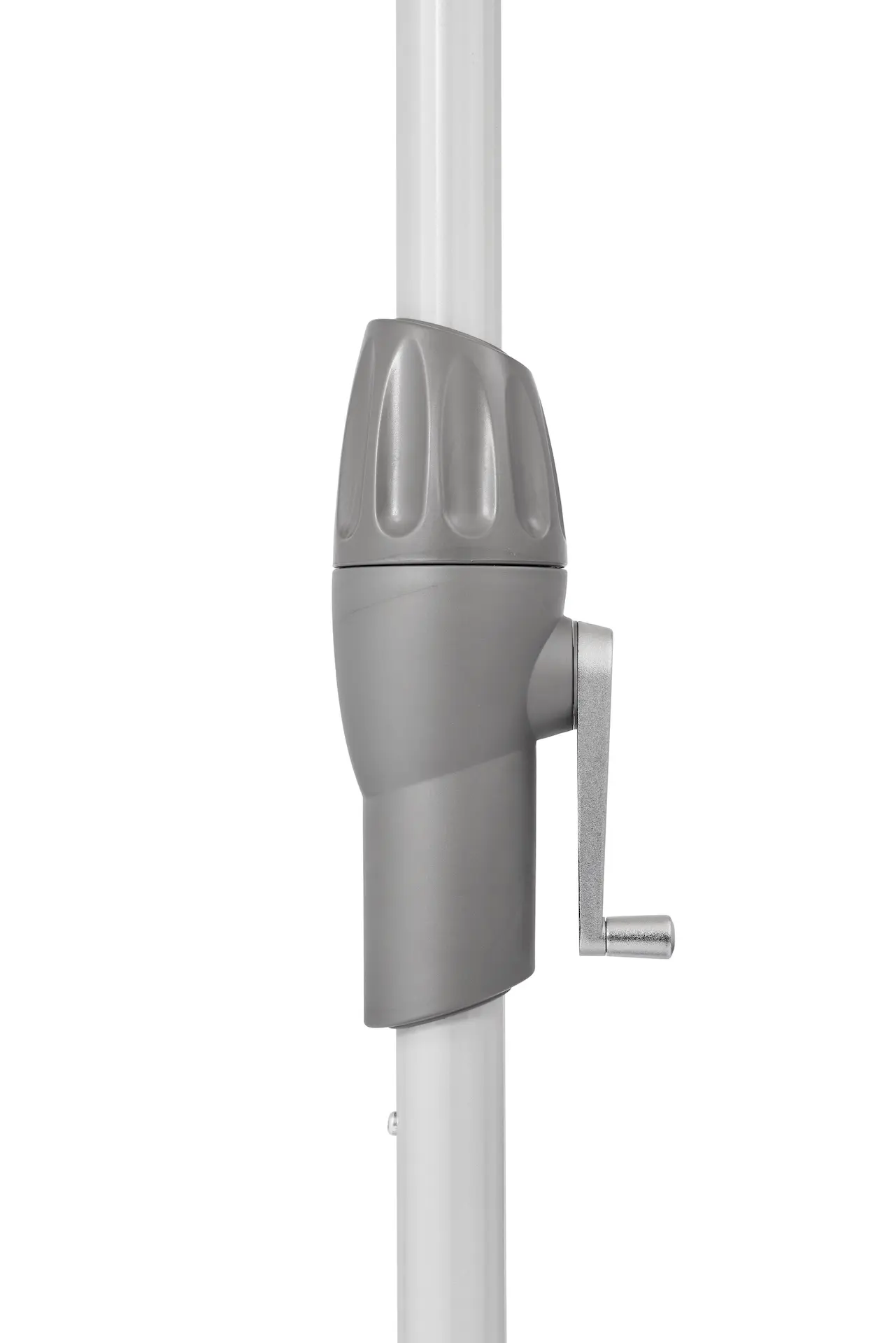 Manivelle ergonomique pour l'ouverture du parasol de terrasse inclinable Shell Turn.