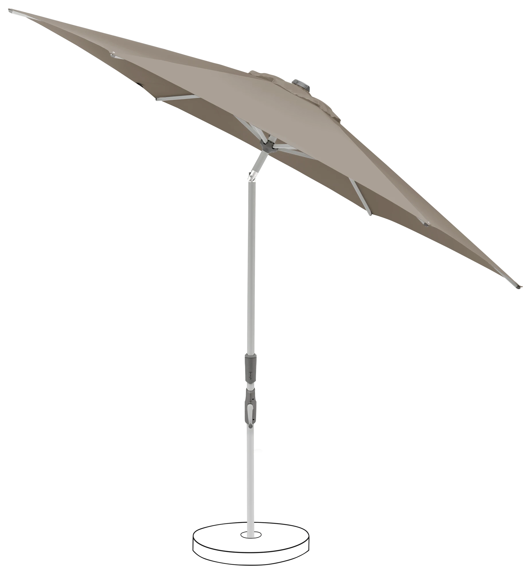 Parasol vertical Suncomfort Slide coloris 053 light taupe.