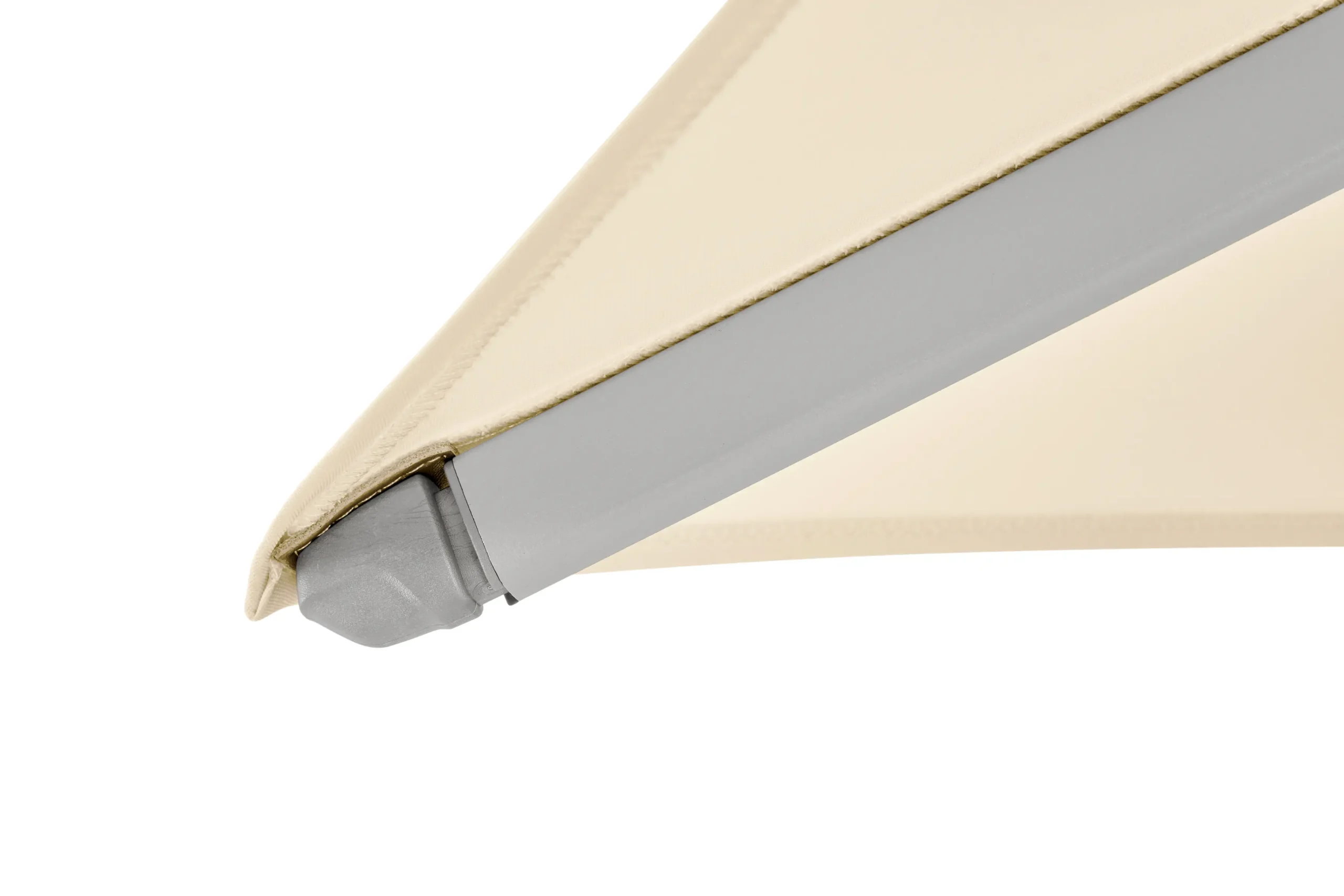 Finition de baleine et toile de couleur écru 040 pour parasol déporté Varioflex.