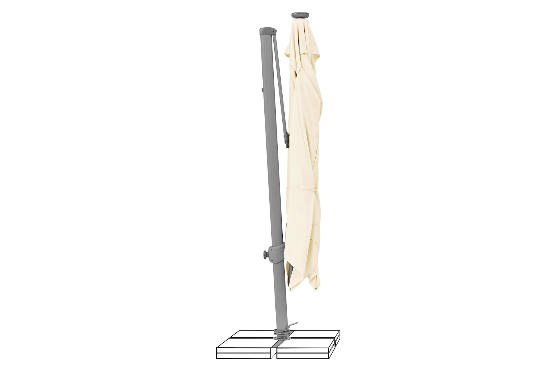 Parasol déporté LED solaire Varioflex Solar – Image 13