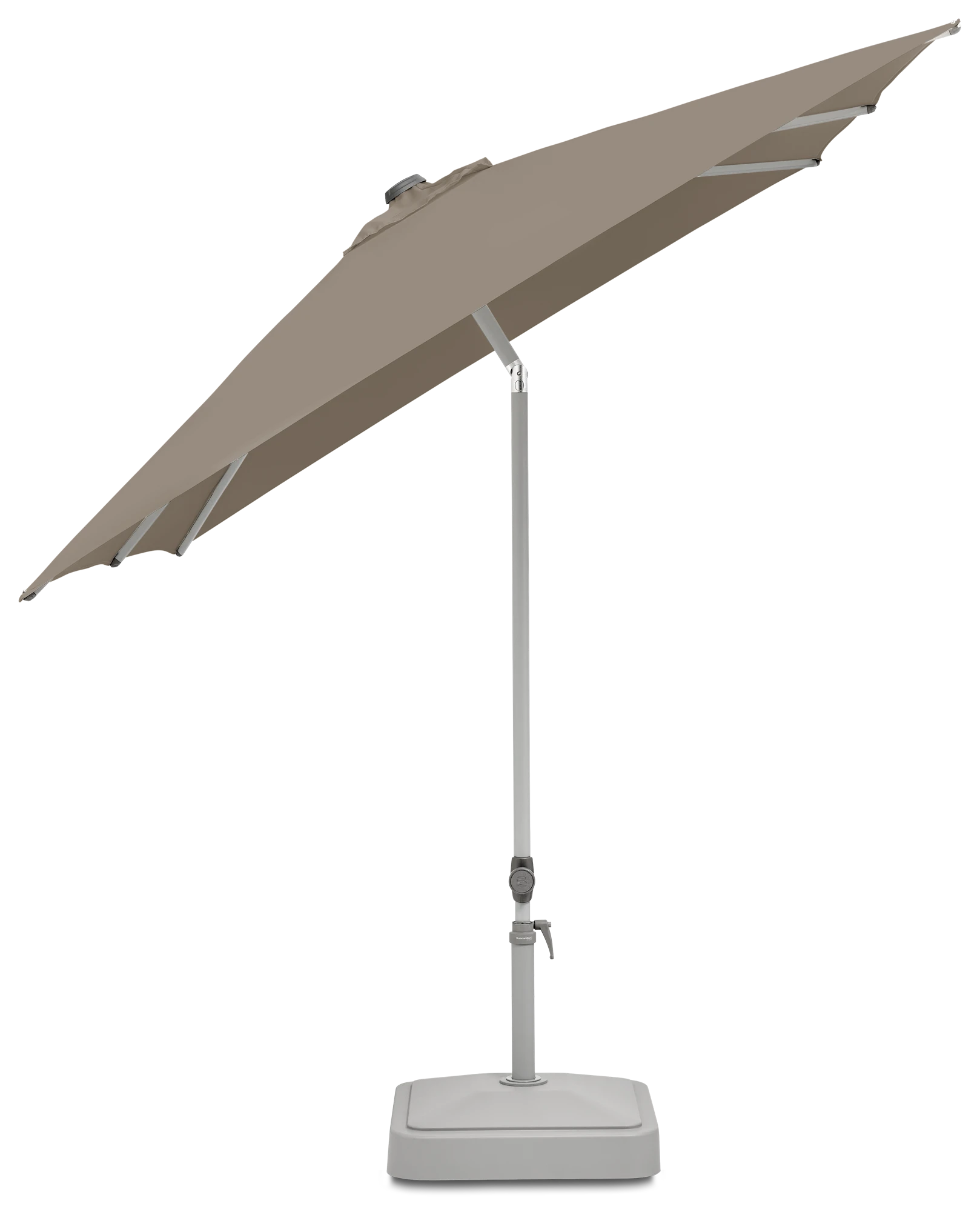 Parasol de balcon inclinable Suncomfort Pop Up coloris Light Taupe 053.