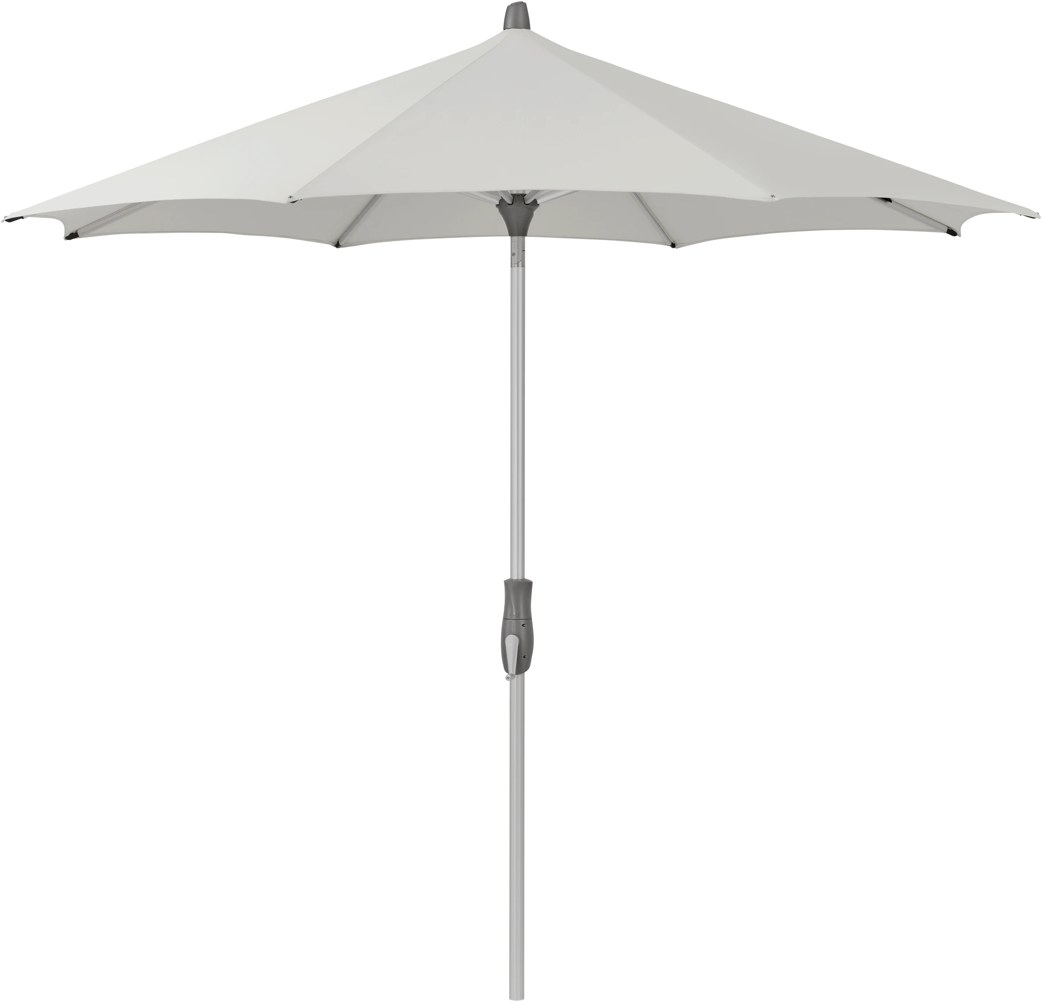 Parasol rond inclinable ALU-TWIST 156 Pale Grey