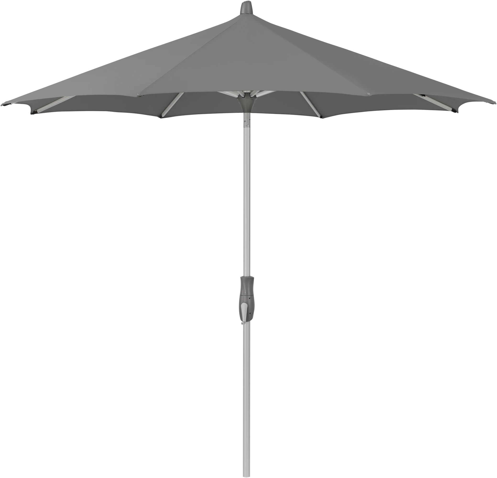 Parasol de balcon rond ALU-TWIST 157 Stone Grey