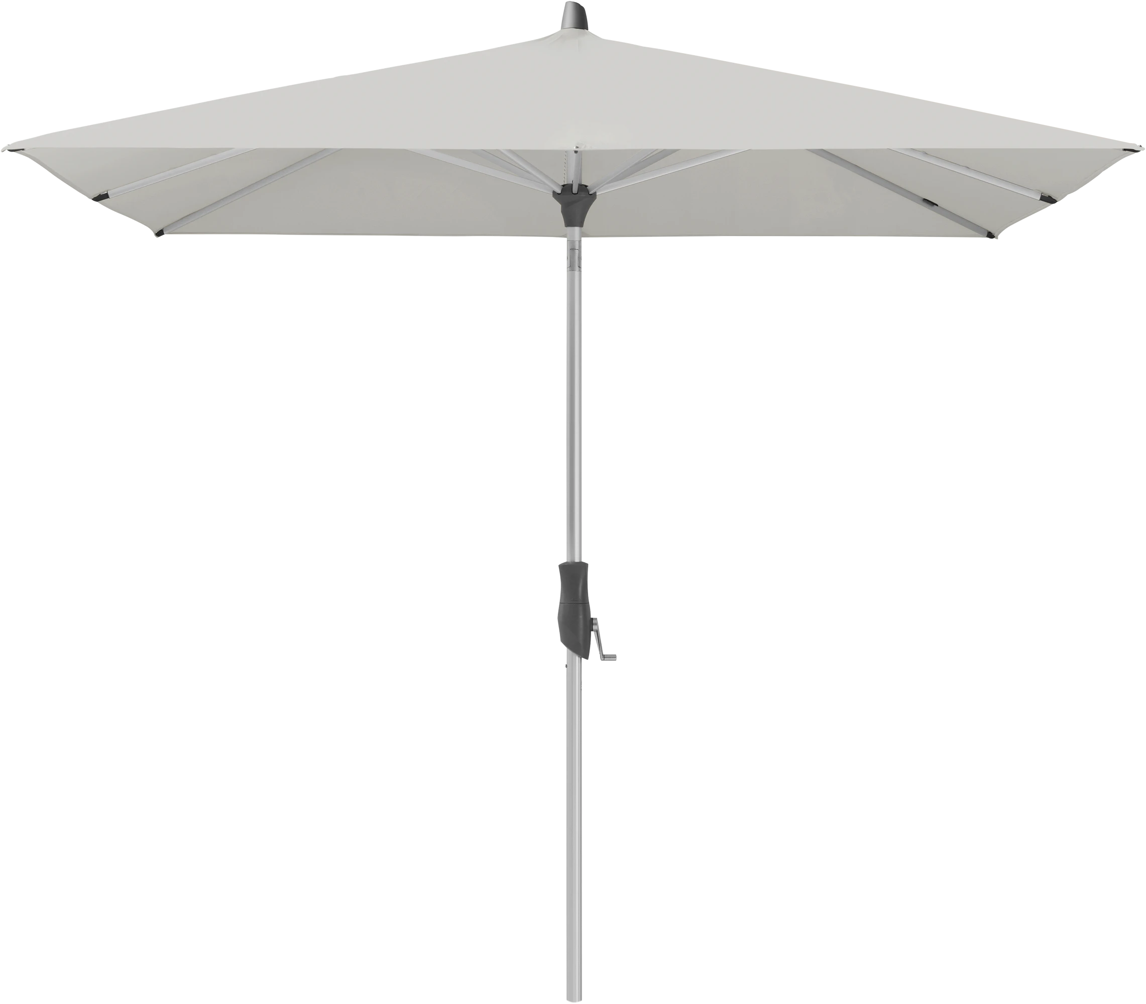 Parasol carré vertical ALU-TWIST 156 Pale Grey