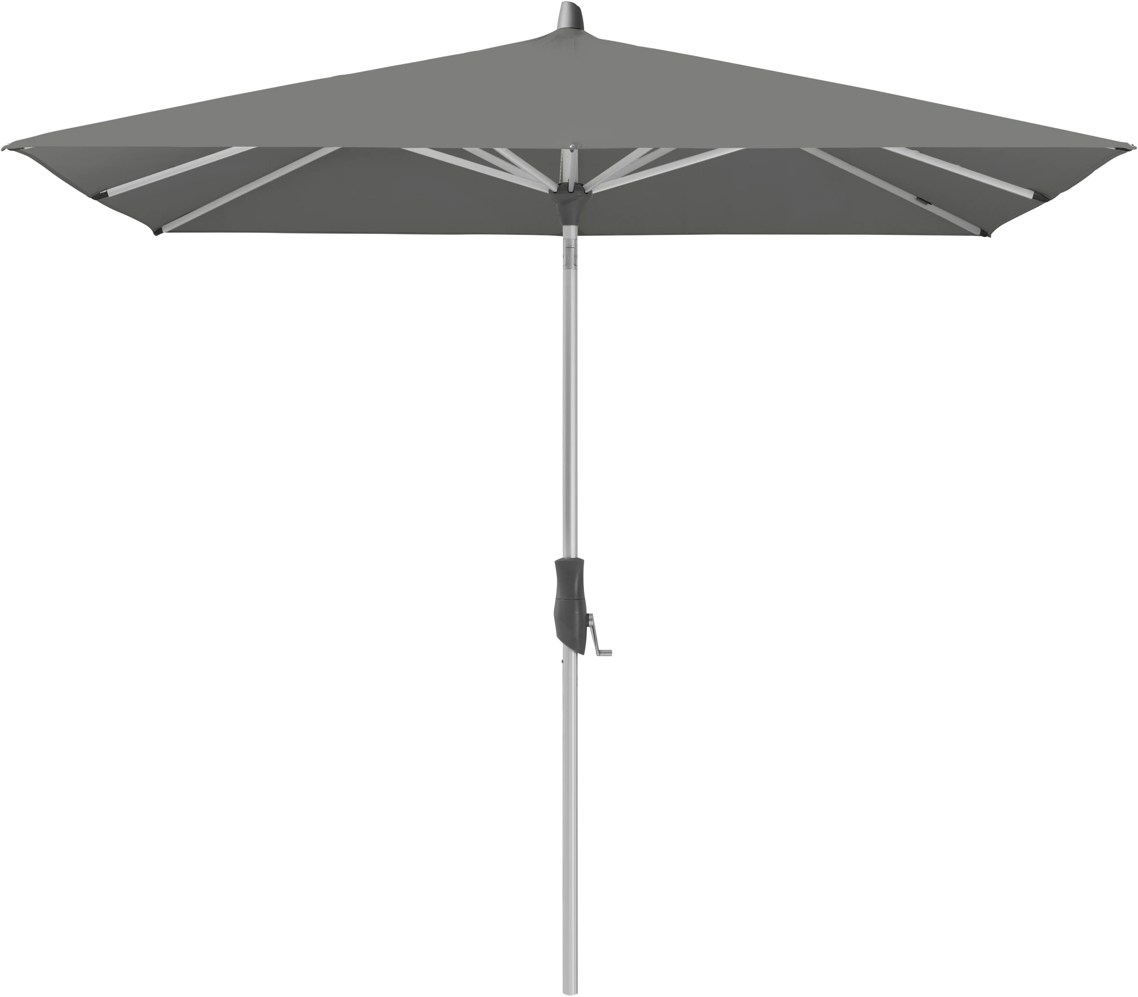 Parasol carré inclinable ALU-TWIST 157 Stone Grey