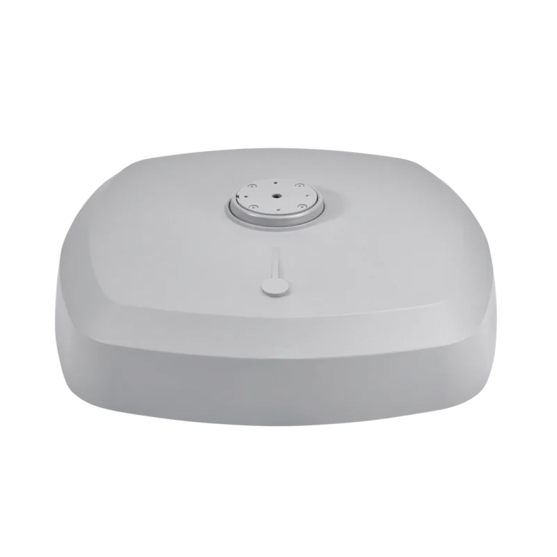 Pied de parasol déporté à roulettes Suncomfort Roll Base Maxi 120kg gris.