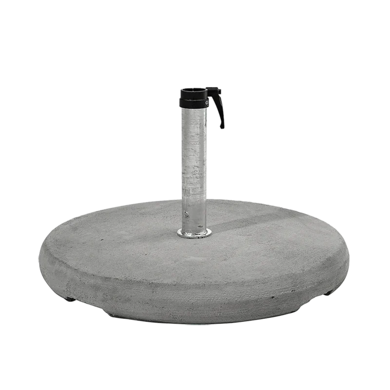 Socle en béton pour parasol professionnel de terrasse Glatz.