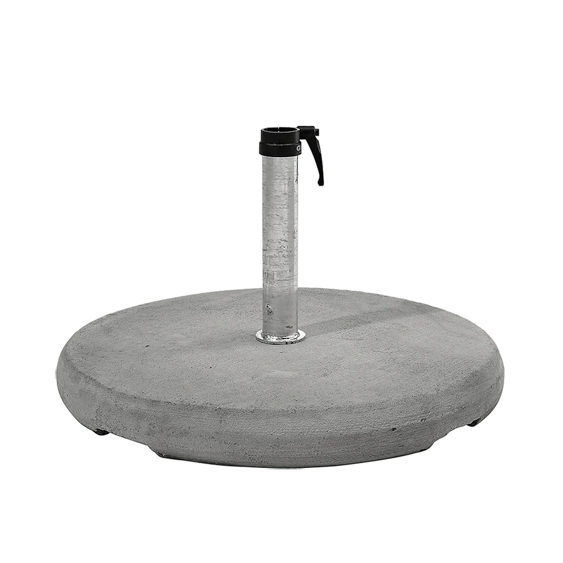 Socle en béton pour parasol professionnel de terrasse Glatz.