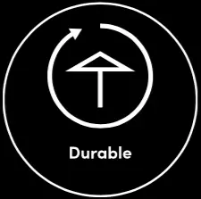 Parasol de balcon durable conçu pour une utilisation intensive.