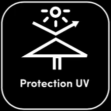 Toile de parasol haute protection UV pour balcon et terrasse.